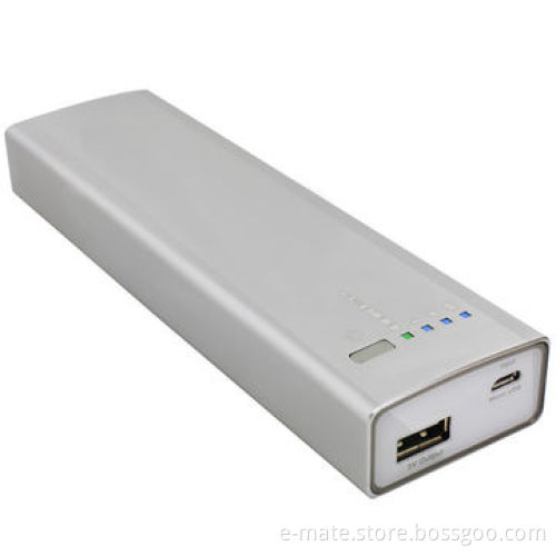 High capacity backup battery for tablets and smartphones with LED lamp for bright power